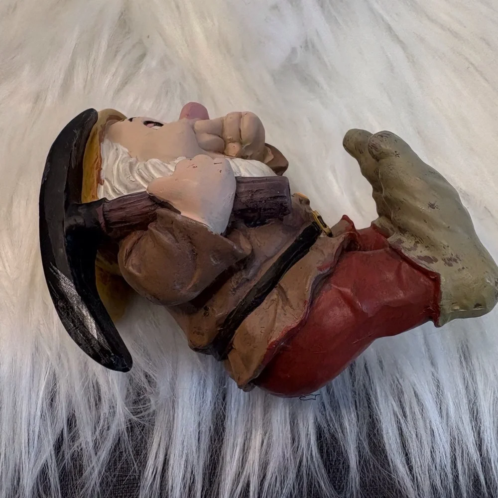 Sneezy Dwarf Figurine with Pickaxe - Picture 2 of 6